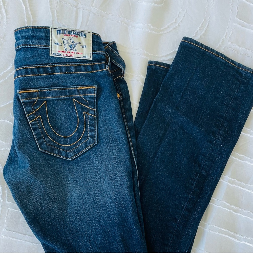 True Religion, straight leg, skinny